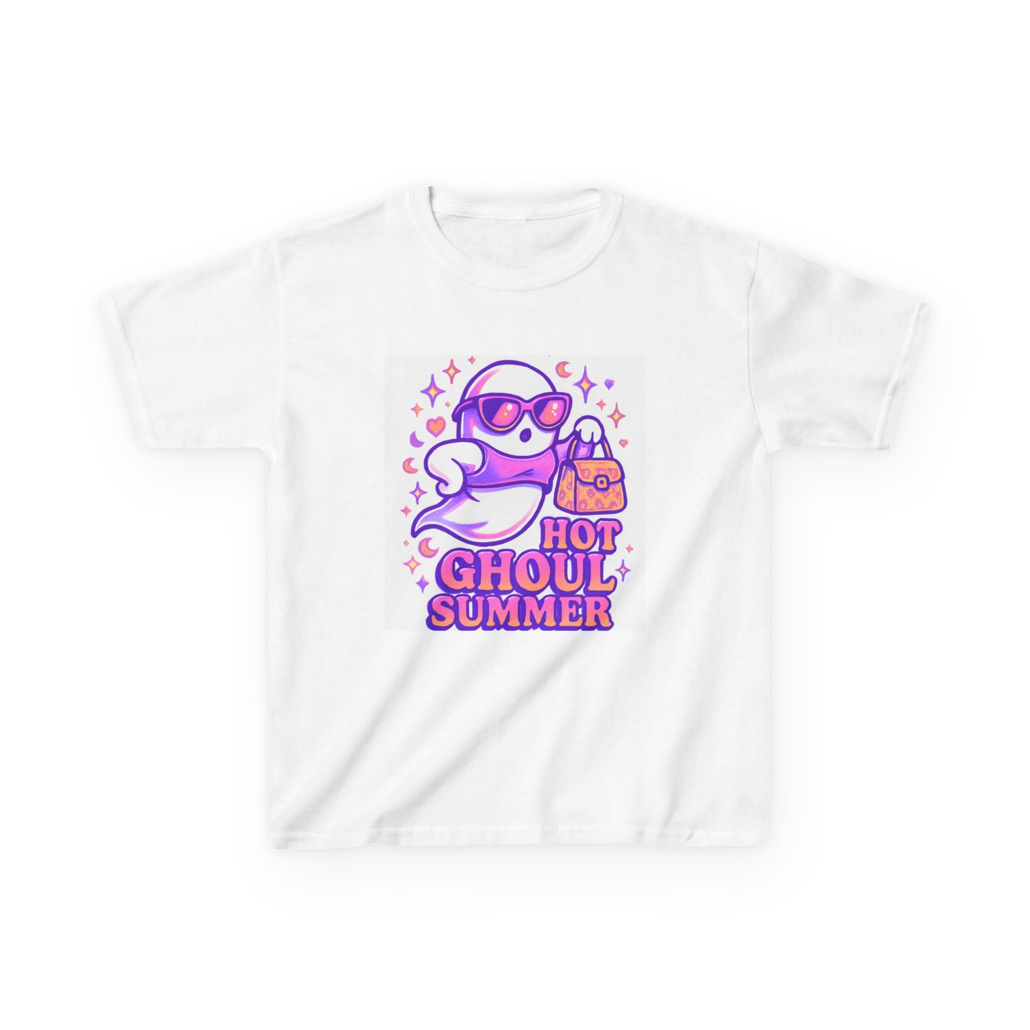 Kids Ghost Summer Tee, Fun Kid's T-Shirt, Cute Tee for Summer, Halloween Kids Shirt, Ghoulish Apparel for Young Spirits