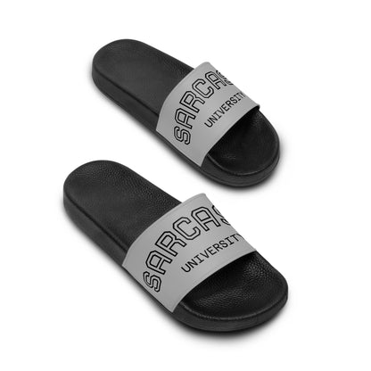 “Sarcasm university” gray color Women's Slide Sandals