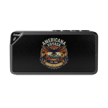 Bluetooth Speaker — "American Vintage" Skull Graphic Portable Speaker