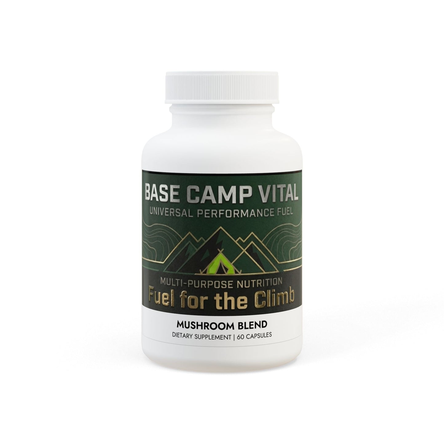 Base Camp Vital Mushroom Blend Supplement – 60 Capsules for Brain & Energy Support (free shipping)