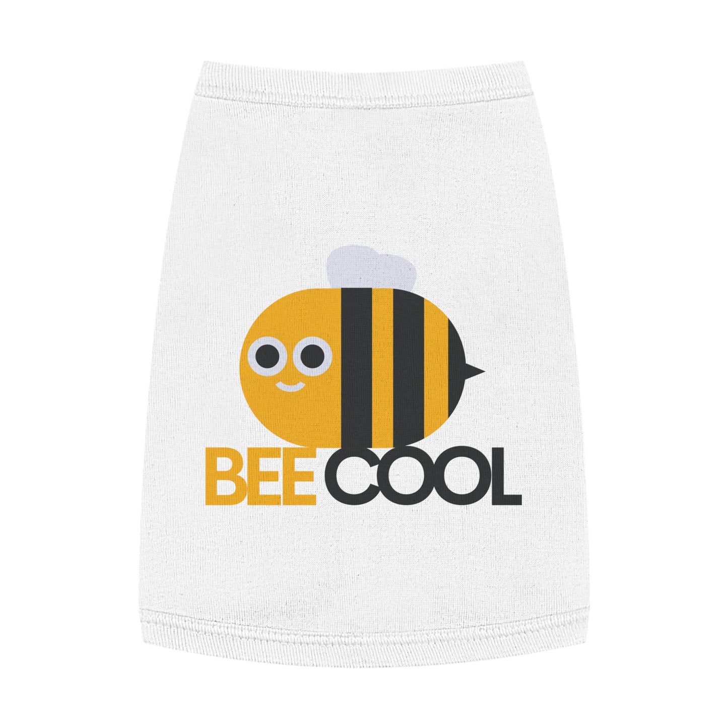 Bee Cool Pet Tank Top — Cute Yellow Bee Dog Shirt
