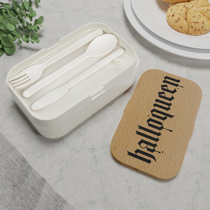 Halloween Bento Lunch Box - 'Halloqueen' Design for Spooky Lunches