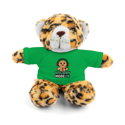 Holiday Mode On Gingerbread Bear Plush with Tee