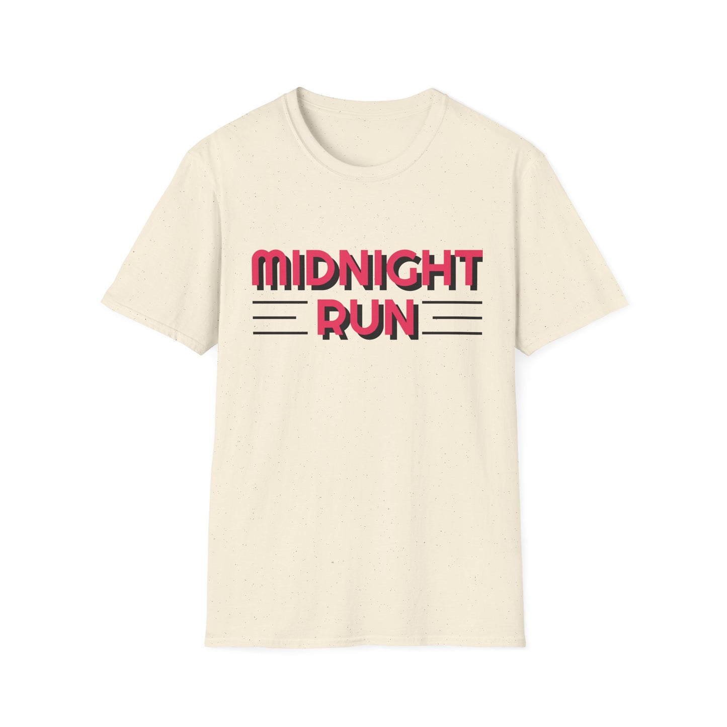 Midnight Run T-Shirt — Retro Pink Track Graphic Tee