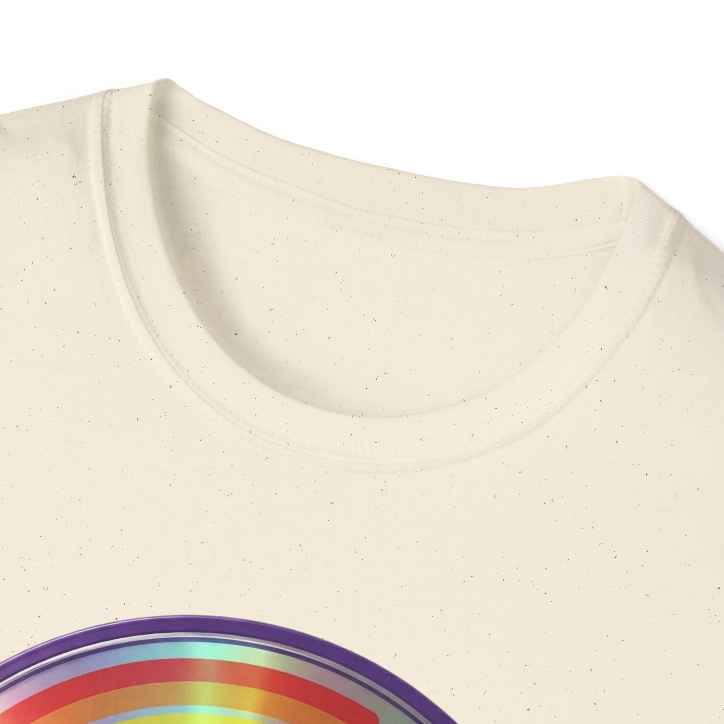 Retro Rainbow CD- Vinyl Record T-Shirt