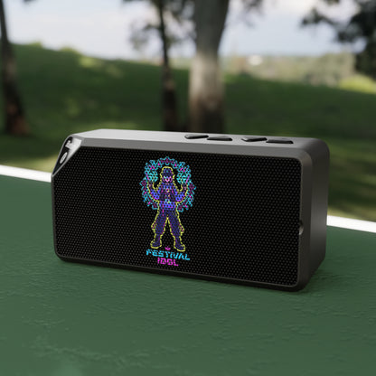 K-pop themed festival girl Bluetooth Speaker — Neon Festival Dancer Design
