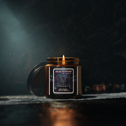 Arcade Nightmares Scented Soy Candle, Cozy Home Fragrance, Unique Gift for Gamers, Ambiance Maker, Relaxation Candle