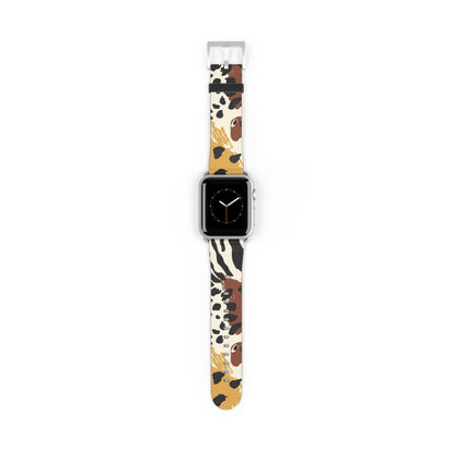 Wildlife Print Watch Band - Trendy and Stylish Accessory for Animal Lovers