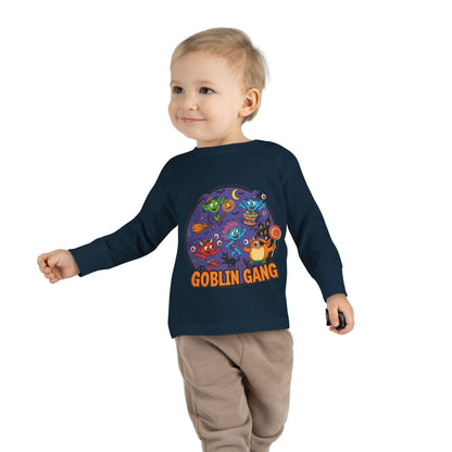 Goblin Gang Toddler Long Sleeve Tee - Fun Kids Shirt, Halloween Outfit, Birthday Gift, Playtime Apparel, Cute Toddler Fashion
