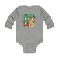 Infant Bodysuit - 'Fa La La' Cute Reindeer Christmas Baby Long Sleeve Onesie