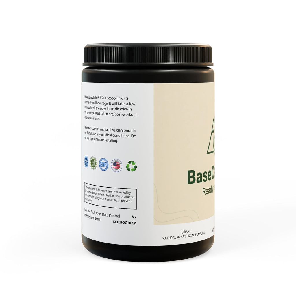 Base Camp Vital BCAA Supplement, Grape (325g, 11.46oz, 50 servings)