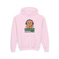Youth Hoodie — 'Holiday Mode On' Gingerbread Headphone Christmas Sweatshirt