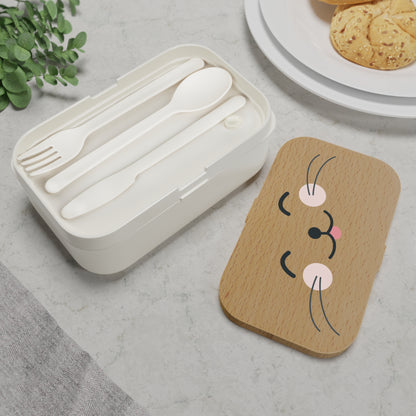 Cute Cat Face Bento Lunch Box - Adorable Lunch Container for Kids & Adults