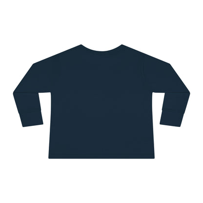 Holiday Vibes unisex Toddler Long Sleeve Tee – Cute Christmas Tree Kids Shirt
