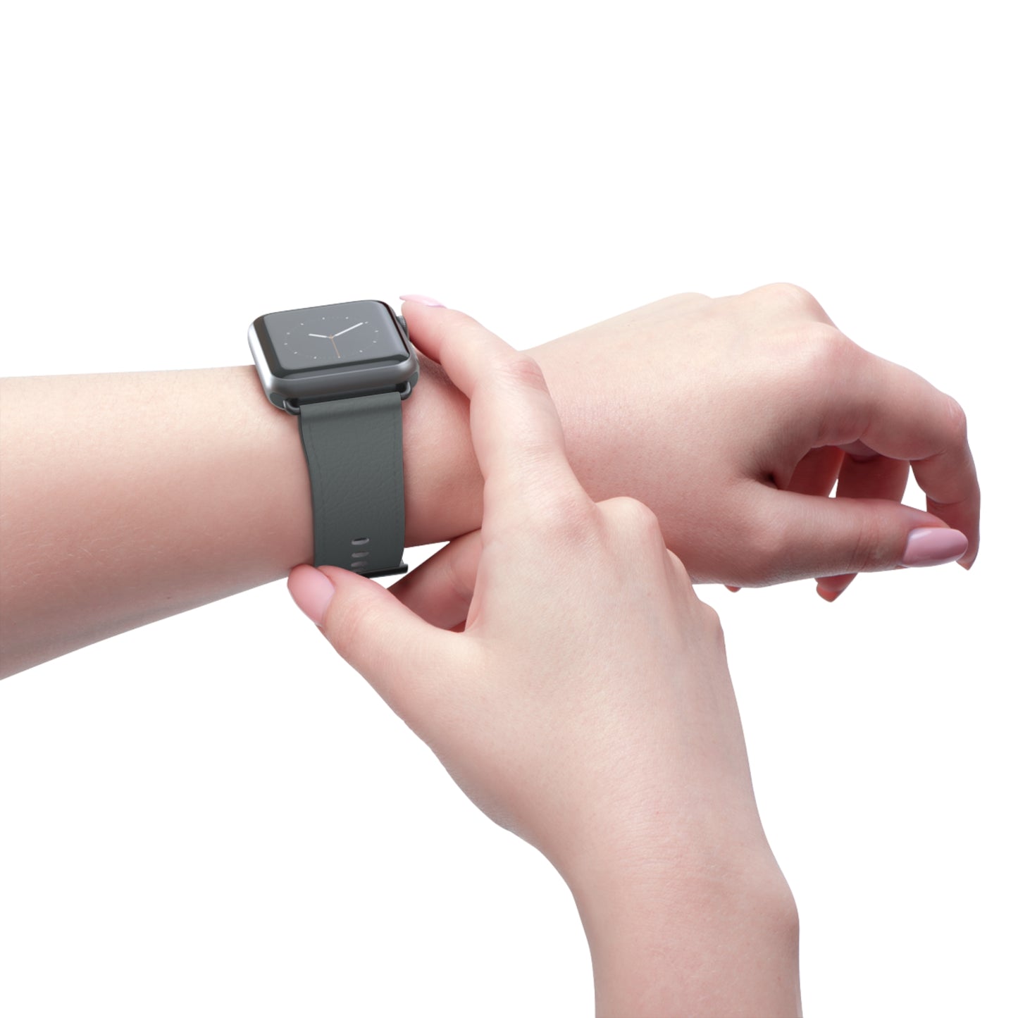 Stylish Gray Silicone Watch Band for Apple Watch - Modern & Comfortable Design