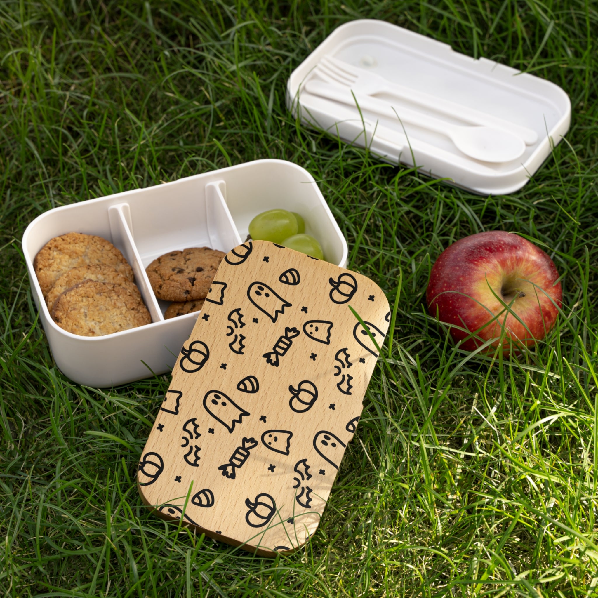 Halloween-Themed Bento Lunch Box for Kids