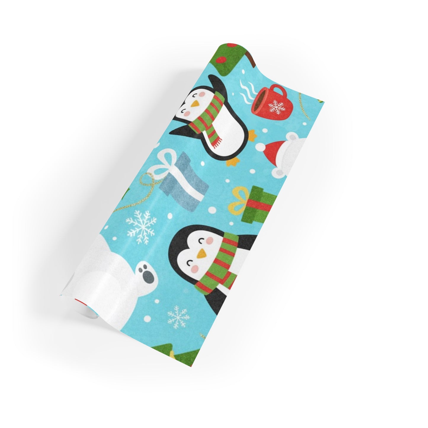 Santa and friends Gift Wrapping Paper Rolls, 1pc