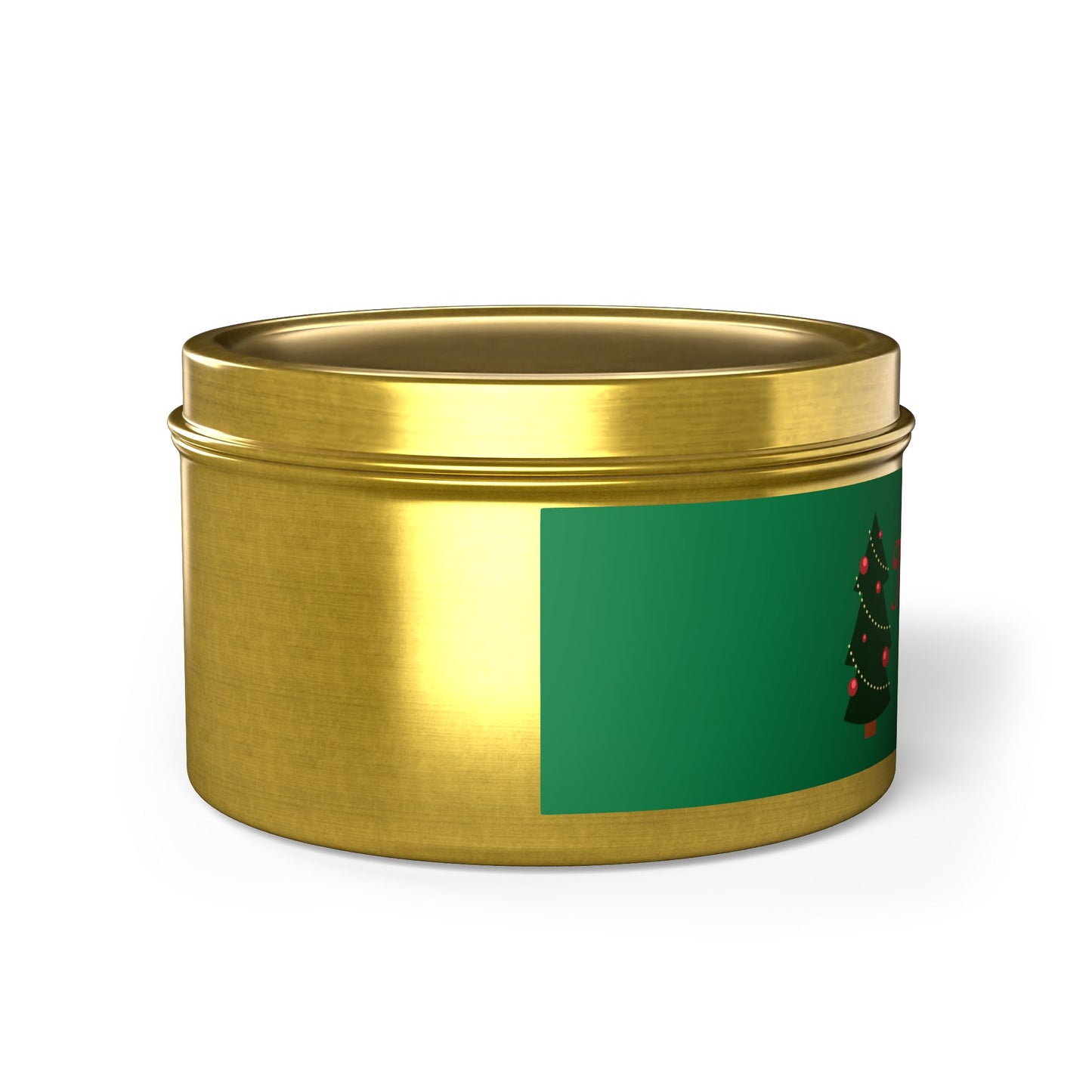 Merry & Bright Christmas eco-friendly Tin Candle — Holiday Scented Soy Candle- the give back candle collection