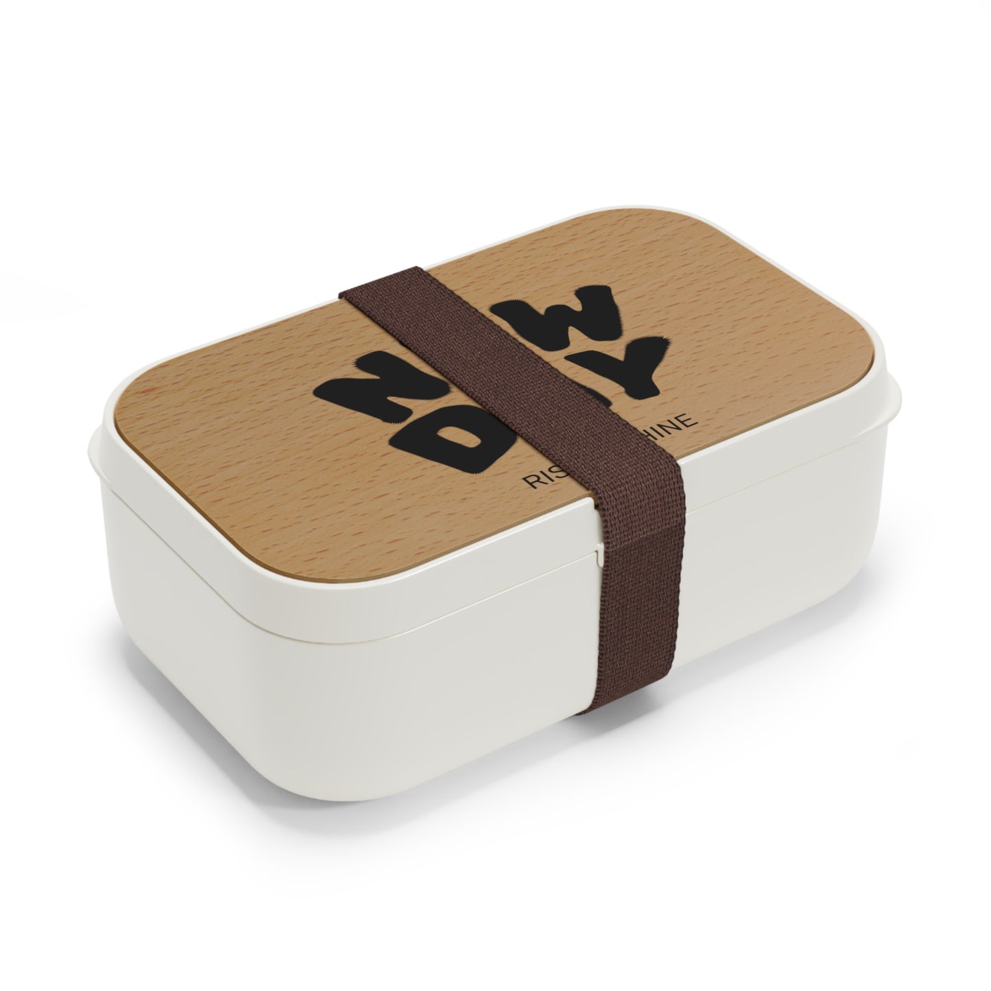 Stylish Bento Lunch Box - "It's a New Day" Design for Easy Meal Prep