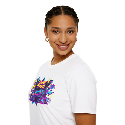 Retro 'Game Over' Graphic T-Shirt — 80s Arcade Gamer Tee