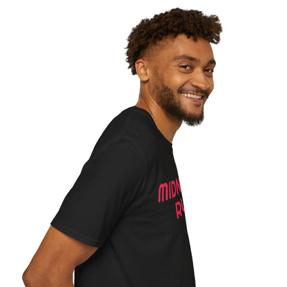 Midnight Run T-Shirt — Retro Pink Track Graphic Tee