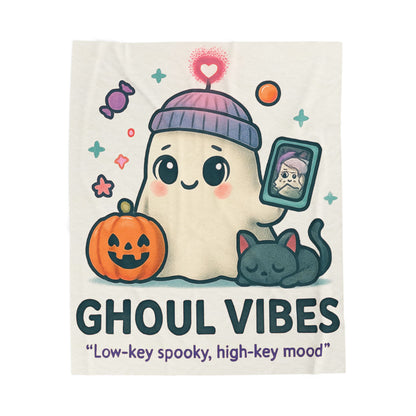 Charming Ghoul Vibes Blanket, Cozy Throw for Halloween, Cute Ghost Decor, Spooky Home Accessory, Perfect Gift for Fall Celebrations, [...]