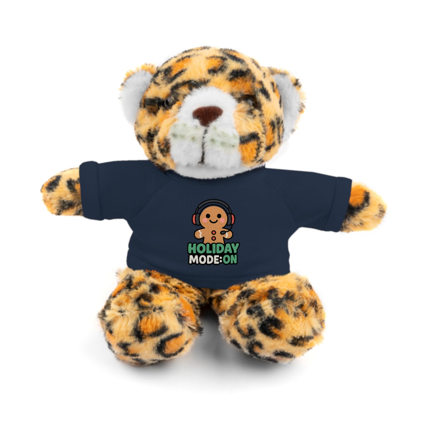 Holiday Mode On Gingerbread Bear Plush with Tee