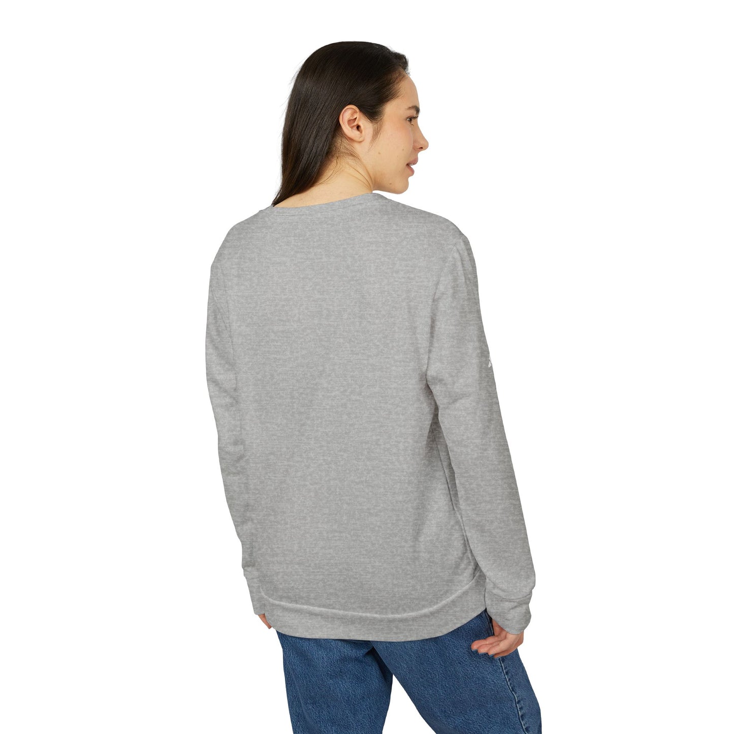 Women’s Adidas Crewneck Sweatshirt — Minimal Neutral Fleece Pullover