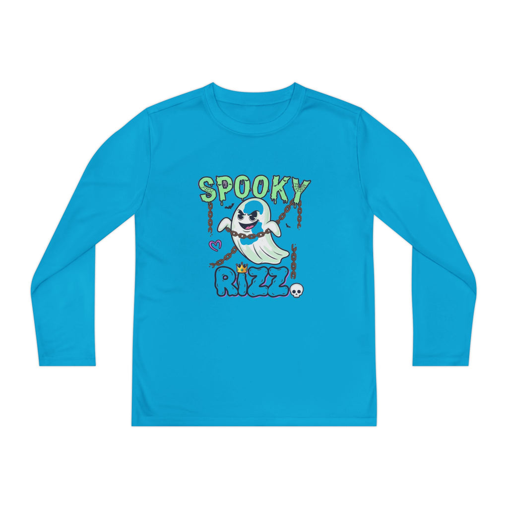 Spooky Long Sleeve Tee, Kids Ghost Shirt, Halloween Shirt, Youth Halloween Apparel, Spooky Vibes Tee, Ghostly Fun Wear