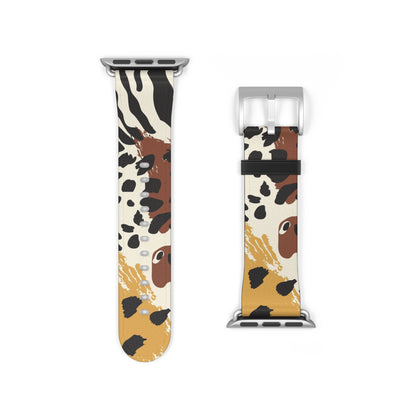 Wildlife Print Watch Band - Trendy and Stylish Accessory for Animal Lovers