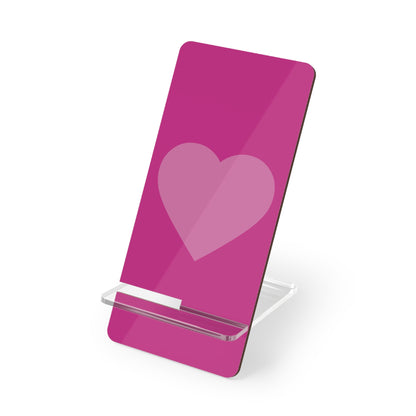 Heart-Themed Smartphone Stand - Cute & Functional Mobile Display Holder