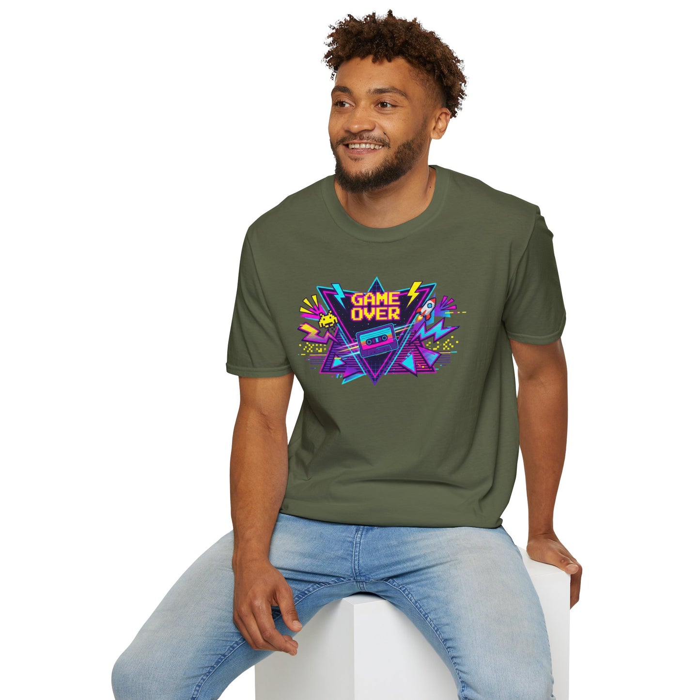 Retro 'Game Over' Graphic T-Shirt — 80s Arcade Gamer Tee