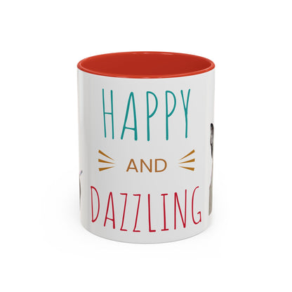 Happy and Dazzling Smoking Cat Accent Coffee Mug — 11/15oz (free shipping)
