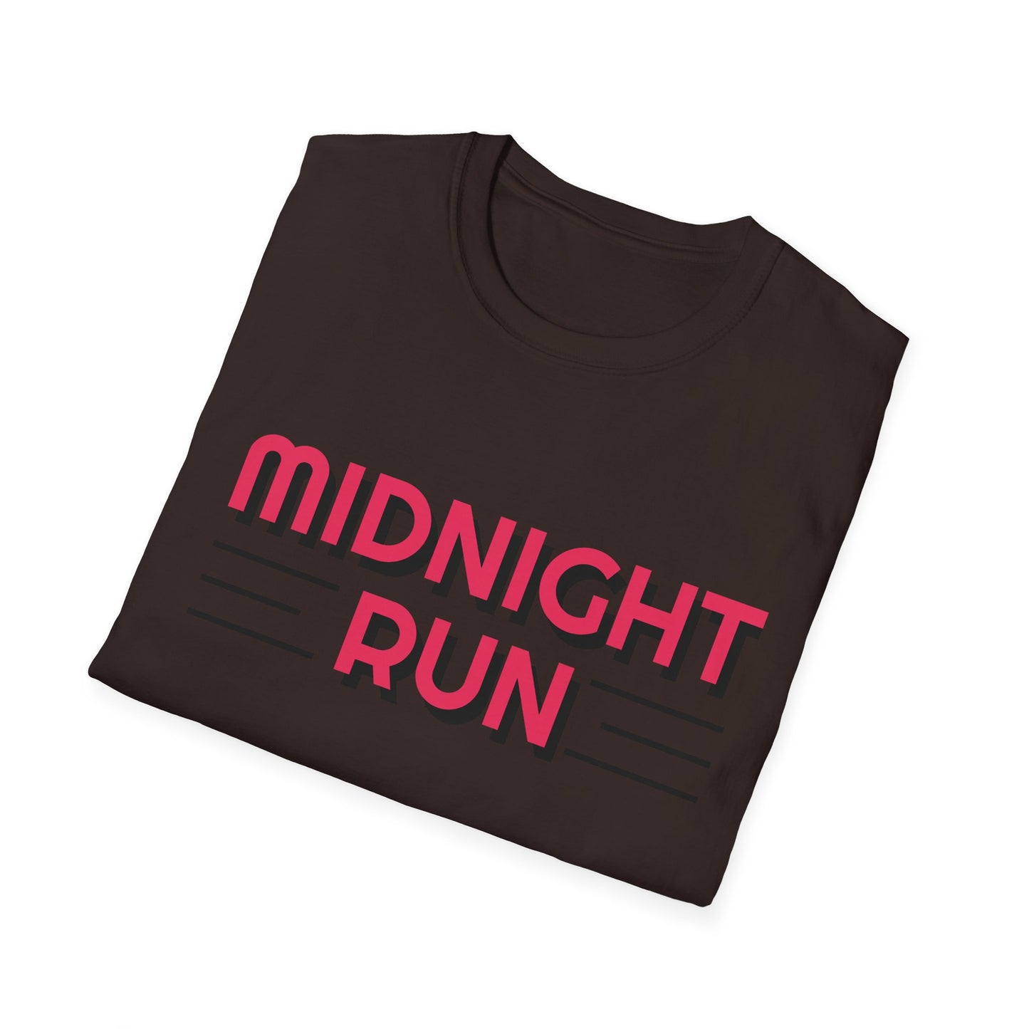 Midnight Run T-Shirt — Retro Pink Track Graphic Tee
