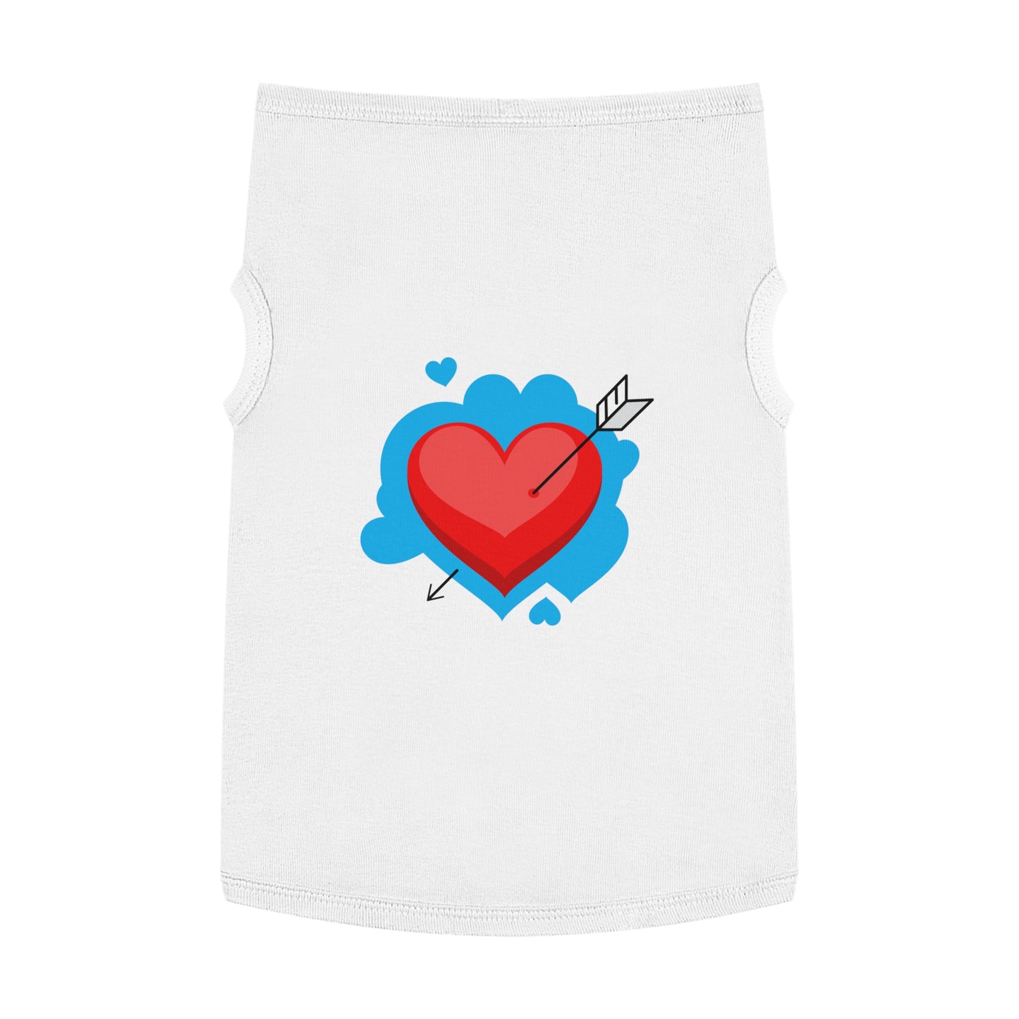 Pet Tank - Arrow Through Heart Cute Valentine Dog Shirt