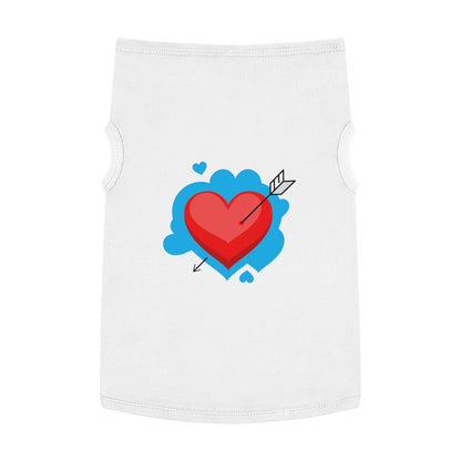 Pet Tank - Arrow Through Heart Cute Valentine Dog Shirt