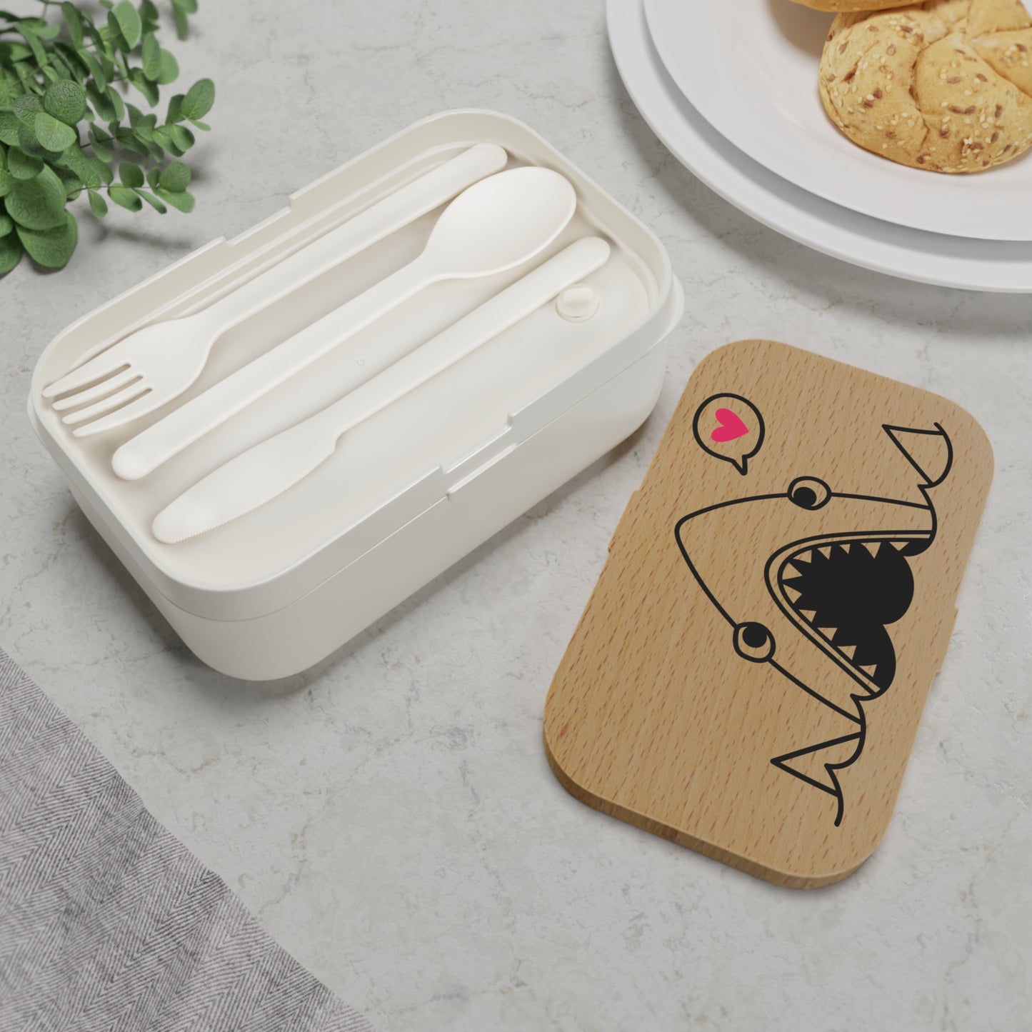 Cute Shark Bento Lunch Box for Kids