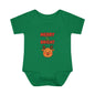 Merry & Bright Baby Bodysuit - Cute Reindeer Christmas Infant Onesie