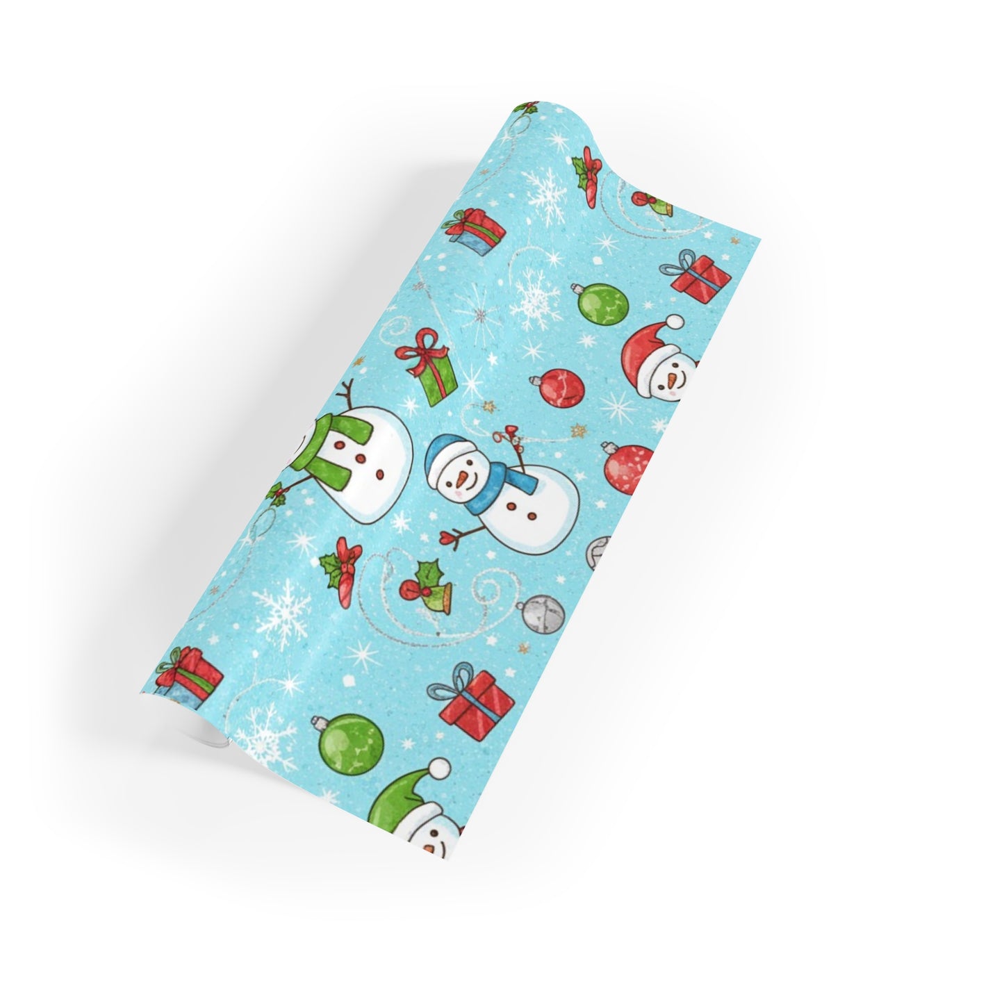 Snowman Holiday Gift Wrapping Paper Roll