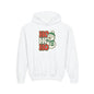 Youth kids Christmas Hoodie - 'HO HO HO' Snowman Holiday Sweatshirt