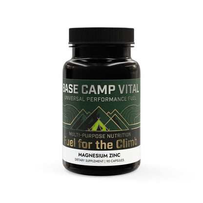 Base Camp Vital Magnesium & Zinc Supplement – Performance, Recovery & Muscle Support (free shipping)