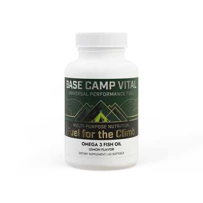 Base Camp Vital Omega-3 Fish Oil – Exercise Recovery & Wellness | Supports the USO (60 Softgels) (free shipping)