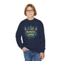 Youth Crewneck spray paint style- Sweatshirt - Colorful Rebel City Graffiti Crown Design
