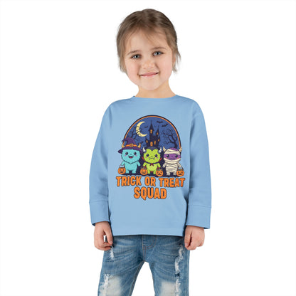 Toddler Halloween Long Sleeve Tee - Trick or Treat Squad, Cute Kids Shirt, Halloween Costume Tee, Toddler Fall Apparel, Kids Halloween [...]