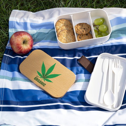 Pot plant Mary Jane style Bamboo Bento Lunch Box - Eco-Friendly Meal Prep Container