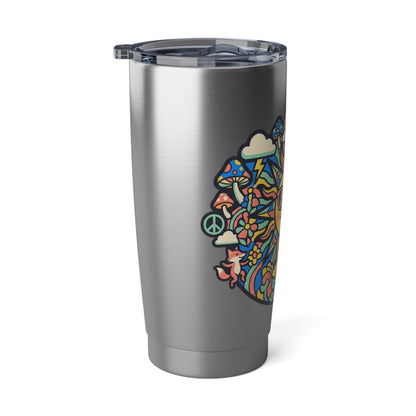 20oz Tumbler — Retro Sun with Sunglasses Travel Mug