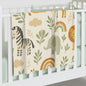 Safari animal style, zebra, elephant, lion Baby Swaddle Blanket