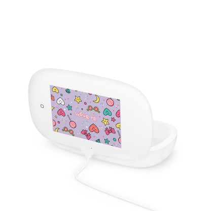 UV Phone Sanitizer & Wireless Charger — "Be Bright" Cute Kawaii Design (free Shipping)