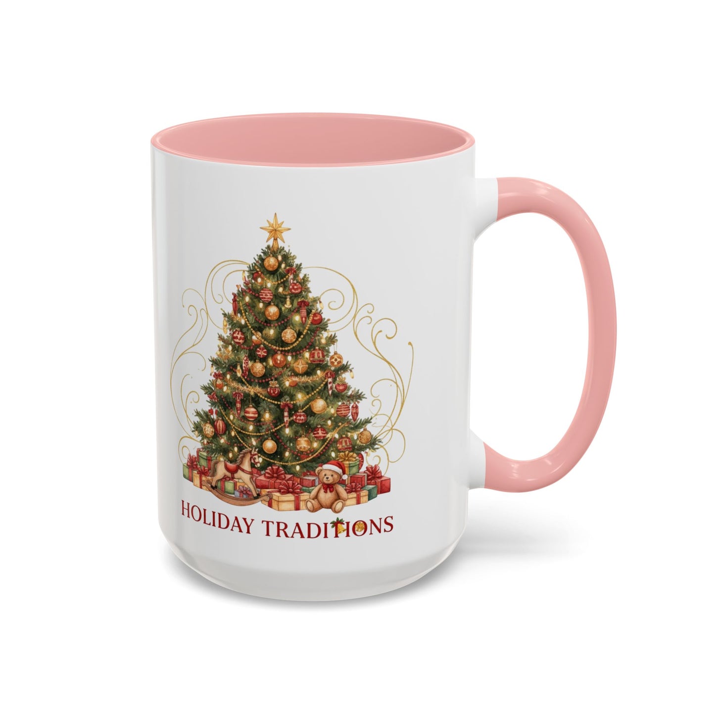 Holiday Traditions Christmas Tree Accent Coffee Mug (11/15oz)