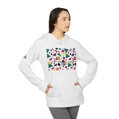 Adidas Retro 80’s Memphis Graphic Hoodie — Colorful 80s-Inspired Geometric Design